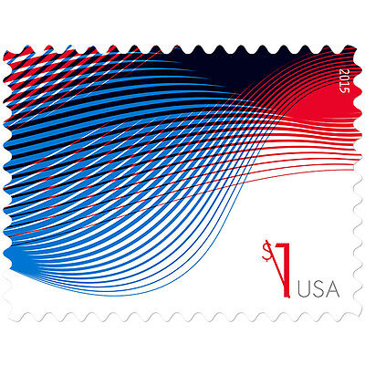 USPS New $1 Patriotic Wave Stamp Sheet of 10