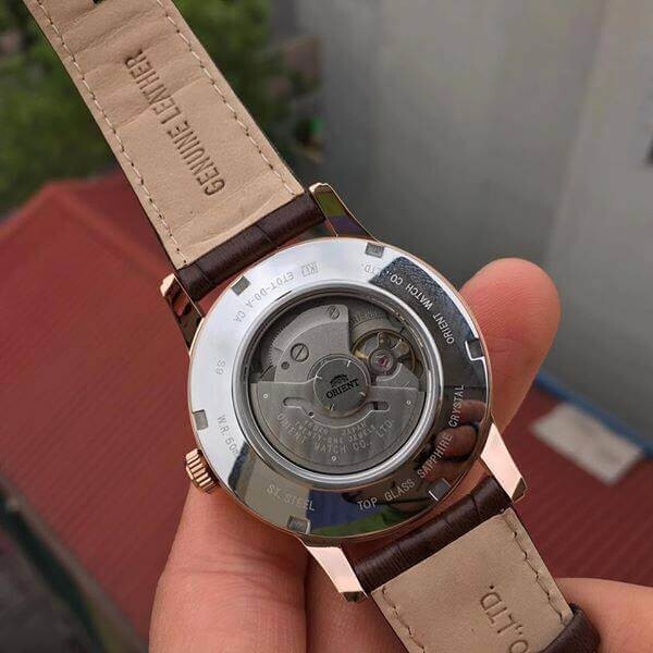 Pre-owned Orient Sun Moon V2 Et0t003t Brown Dial Sapphire Crystal Day Date Made In Japan