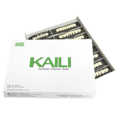 Huge Kaili Synthetic Polymer False Teeth Shade B1 Full Set: 28 teeth/set 4 sets