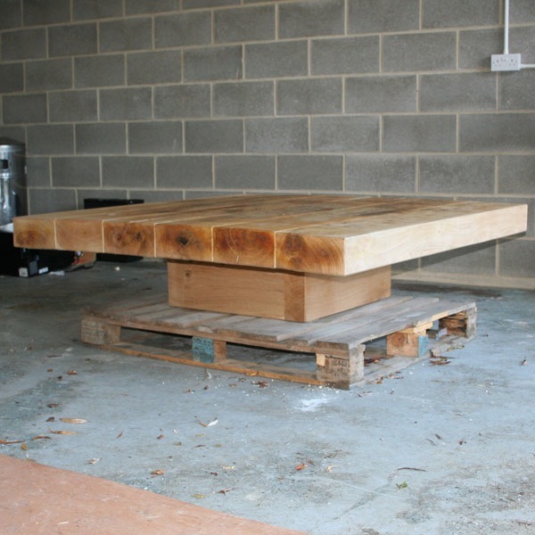 LARGE SOLID OAK BESPOKE COFFEE TABLE made by RUSTIC OAK ( KENT UK ) in Harrogate, North