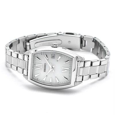 Pre-owned Seiko Selection S Series Swfh125 Silver Solar Radio Women's Watch In Box