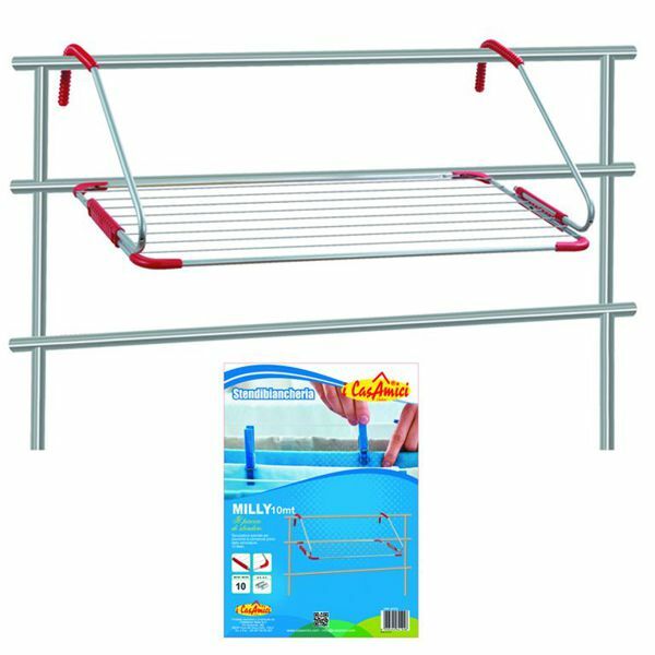 Stendino Per Balcone In Acciaio Milly 10Mt Stendibiancheria dfh