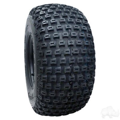 2) RHOX RXTS, 18x9.5-8 Tire on Steel, Black, 8x7 Standard