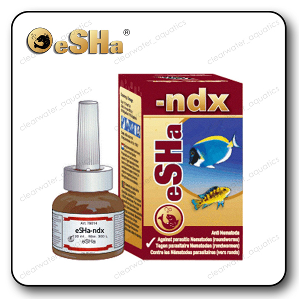 ESHA NDX Anti PARASITE TREATMENT Treats Roundworm PLANARIA KILLER Fish