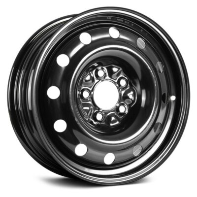 RT 16" STEEL WHEEL 5 LUG X99182N Wheel 16x6.5 (40, 5x114.3) Black Single Rim