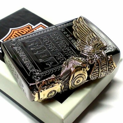 Zippo Harley Davidson HDP-48 Eagle 3 Side Metal Lighter