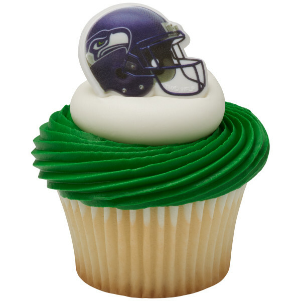 Seattle Seahawks Cupcake Rings Football