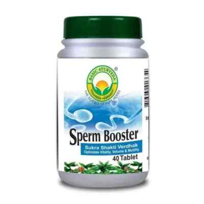 2 pack Basic Ayurveda Sperm Booster (40 tablets) 100% Herbal Ayurvedic Fast Ship
