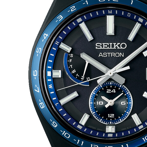 Pre-owned Seiko Astron Nexter Sbxy041 Men's Watch Solar World Time Black Ip Date 2022