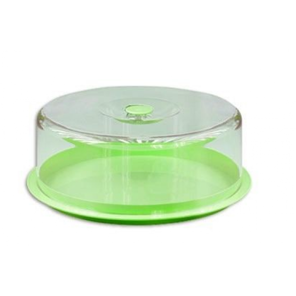 Vassoio Piatto Porta Torta Copritorta Con Copertura 28x10cm idea