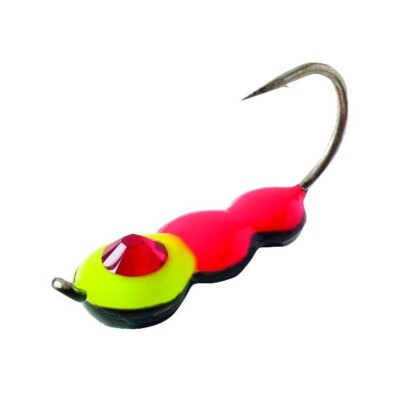 Clam Half Ant Drop 1/32 oz - Chart Red Red - Ice Fishing Jig
