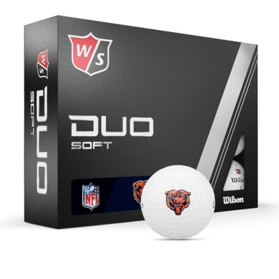 Wilson Staff Duo Soft NFL Golf Balls - Official NFL Golf Balls Chicago Bears  
