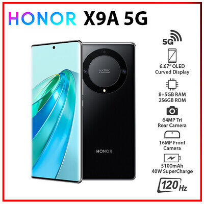 (Unlocked) HONOR X9a 5G 8GB+256GB BLACK Dual SIM Octa Core Android Cell Phone