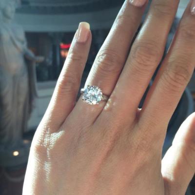 4 carat moissanite ring outlet