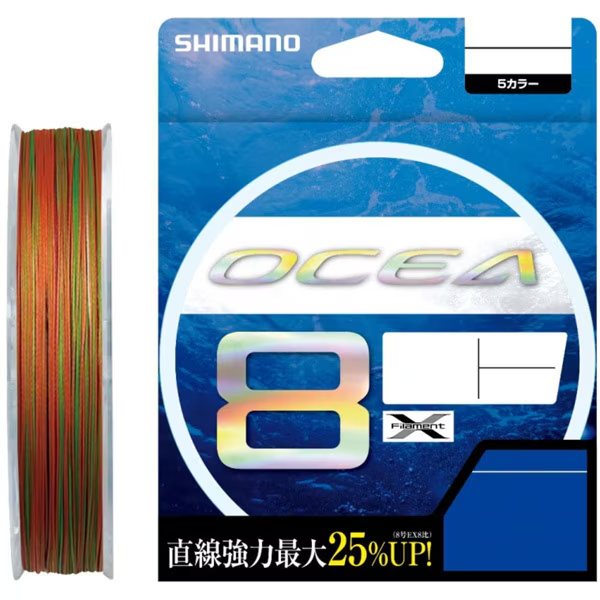 Shimano OCEA 8 PE #6 300m 51.3kg Braid Line LD-A71S 5-color