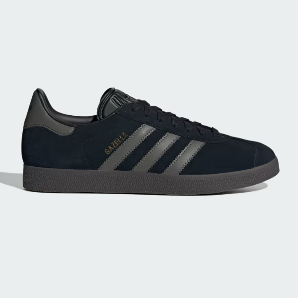 Замшевые черные туфли Adidas Gazelle — ID6105 Expeditedship