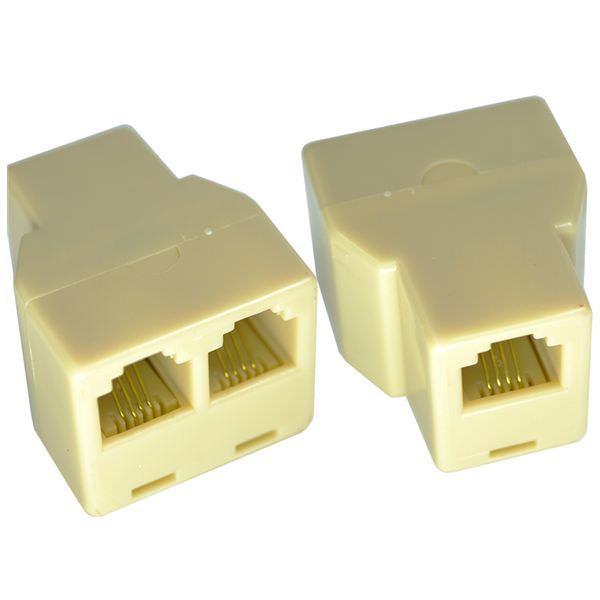 Adattatore Telefonico Rj11 1 Femmina 2 Femmine linq 6p4c-F3