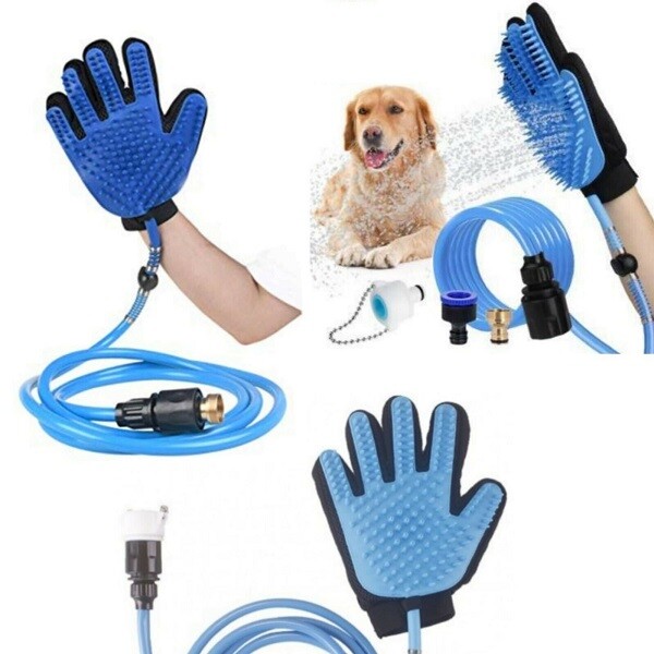 Guanto Massaggiante Doccia Per Cani Tubo Lava Cane Peli Protezione cir