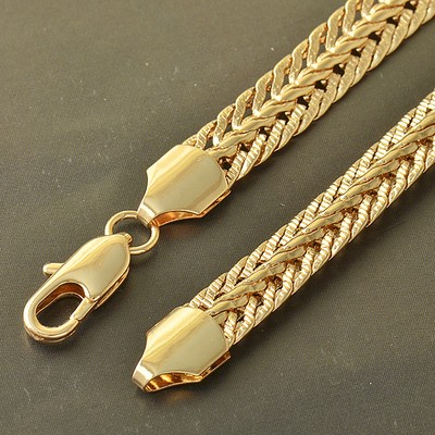 deluxe 9k gold filled mens snake chain necklace,52cm f4990