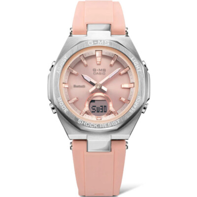 Pre-owned Casio Baby-g Msg-b100-4ajf Pink Solar Women's Watch In Box