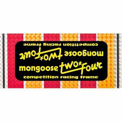 Mongoose - 1982-83 TwoFour PRISM Down tube decal - Old school bmx