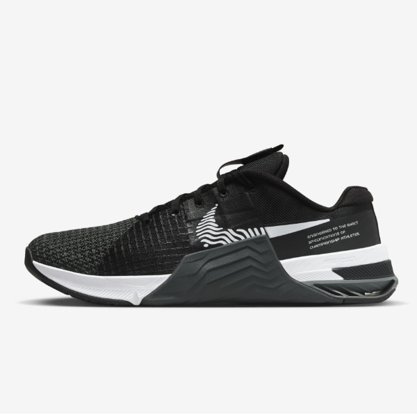 

Кроссовки для тренинга Nike Metcon 8 DO9328-001 «Черный / темно-серый дым», Черный, Nike Metcon
