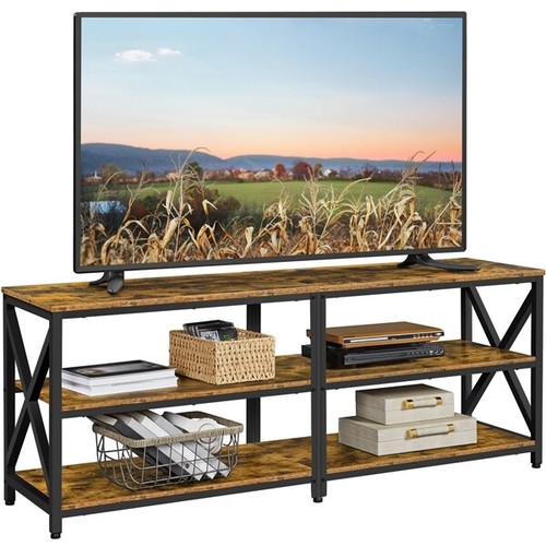 Entertainment Center Tv Console With 3 Storage Shelf For 70 Inches Tv