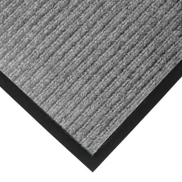 Entrance Floor Mat 3x5 Gray Polypropylene Indoor Door Mat Scraper Vinyl Back