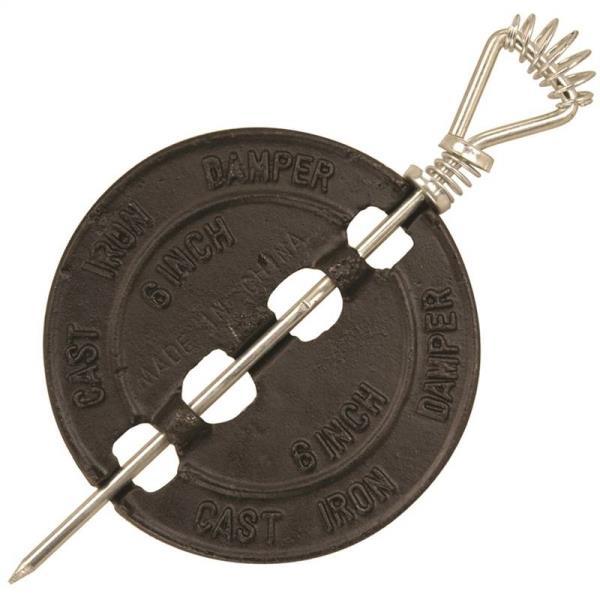 CAST IRON 6" INCH DAMPER WOOD STOVE PIPE HEATER BRAND NEW IMPERIAL 5015342