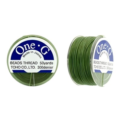 TOHO One-G Beading Thread 50YD Bobbin Spool Green
