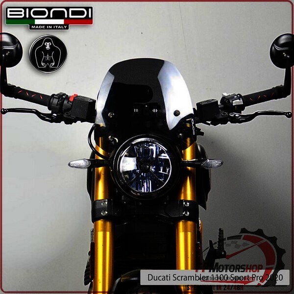 CUPOLINO PARABREZZA MOTO PER DUCATI SCRAMBLER 800 2014>2020 1100 2020> BIONDI