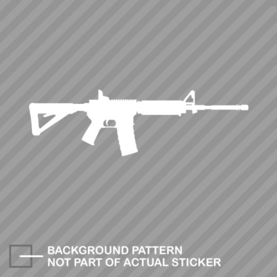 Flat Top AR15 M16 Sticker Decal Vinyl ar-15 m-16 #3