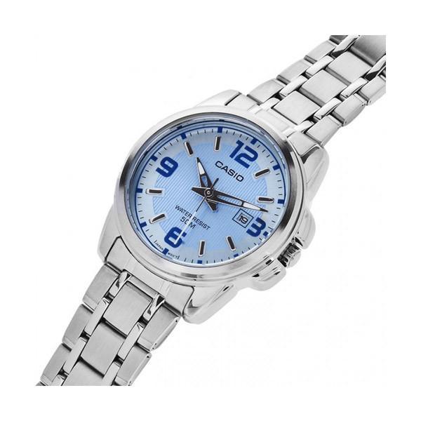Orologio Da Polso CASIO LTP-1314D-2AVDF Analogico Donna Acciaio Data Q Blu lac