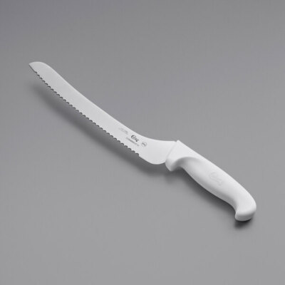 Choice White Offset Serrated Edge Bread Knife (select size below)