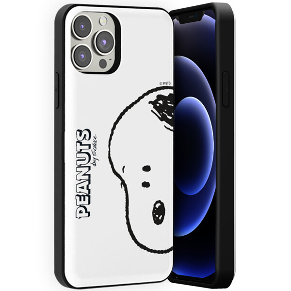 iPhone13pro SNOOPYカバー Snoopy Big Face Card Door Case for iPhone 13 12 11 XS 7/8