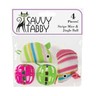 Jingle Balls Bells Kitten Kitty Play Toy Stripe Mice String Tail Catnip