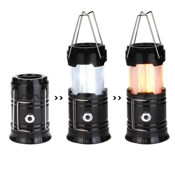 Lampada Luce Portatile Solare Da Campeggio Hs-5900T 6+1 Led Lanterna cir