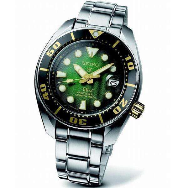 Pre-owned Seiko Prospex Green Sumo 50th Anniversary Men Watch Spb031 (820 Limited, Rare)