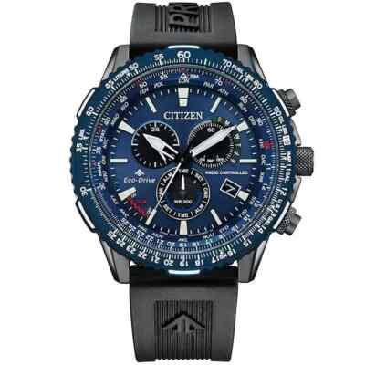 CITIZEN PROMASTER SKY CB5006-02L Blue Chronograph Analog Men's Watch New in Box