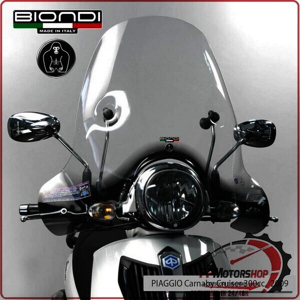 PARABREZZA PER SCOOTER PIAGGIO CRUISER CARNABY CRUISER 300 2009> BIONDI 8061203 