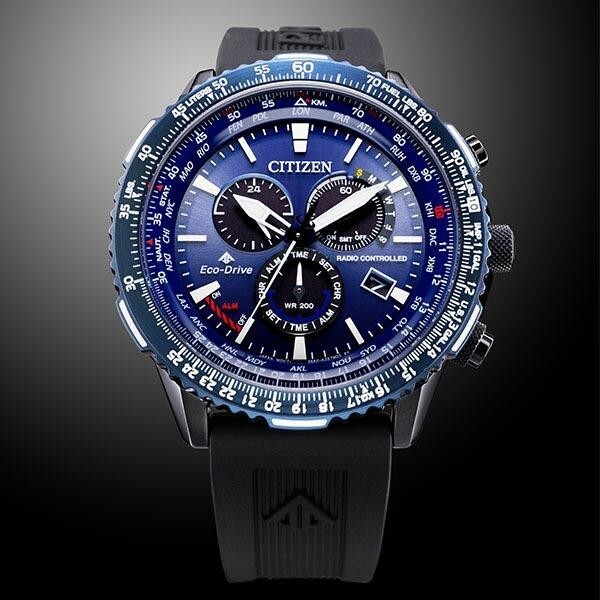 Pre-owned Citizen -new- Promaster Sky Cb5006-02l Sporty Eco-drive Radio Direct Flight Men
