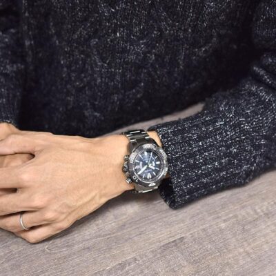 Pre-owned Citizen Promaster Marine Eco-drive As7145-69l Black Solar Men's Watch In Box