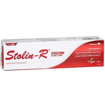 Pack of 2 X Dr Reddy's Advanced Stolin-R Active Gum Care Toothpaste 100 gm L282