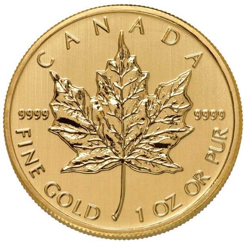 1 Oz Canadian Gold Maple Leaf Coin .9999 Pure (Varied Year, Condition)