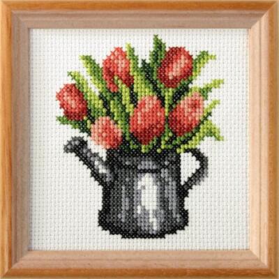 Orchidea Stamped Cross stitch kit Tulips 7592
