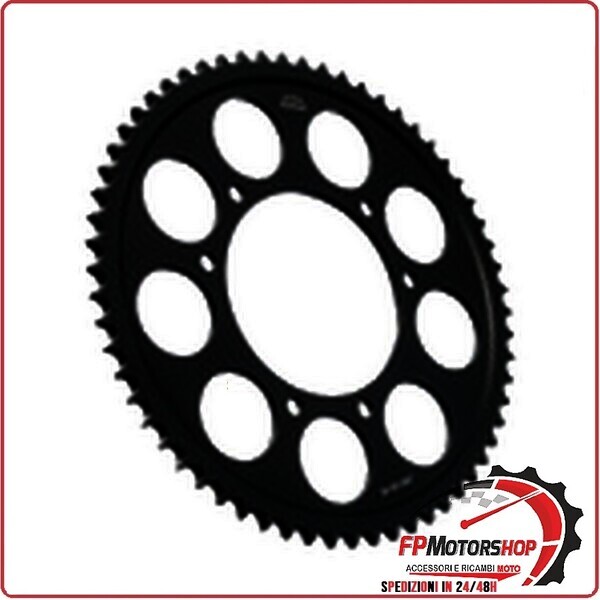 CORONA PER TRASMISSIONE MOTO JT 1135 Z62 JTR1135.62 62 DENTI ACCIAIO PASSO 425