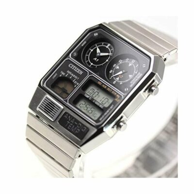 Pre-owned Citizen Ana-digi Temp Reprint Model Watch Silver Jg2101-78e From Japan F/s