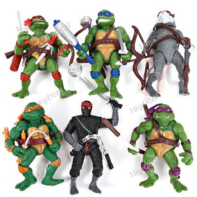 Teenage Mutant Ninja Turtles 5quot Action Figures Leo Donnie Raphael Mikey Splinter