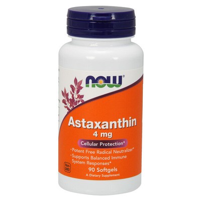 NOW Foods Astaxanthine 4mg 90 Gélule, Eye & Cœur Santé, Immunitaire Support