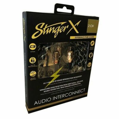 NEW STINGER XI3220 X3 SERIES 2 CHANNEL 20'' RCA INTERCONNECT LOCK TIPS C3 TECH NR